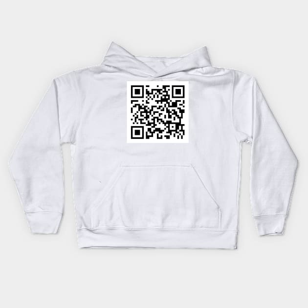 Wet fart QR code joke meme Kids Hoodie by Captain-Jackson